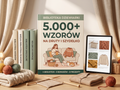 Biblioteka Dziewiarki — książka i tablet z biblioteką wzorów na druty i szydełko